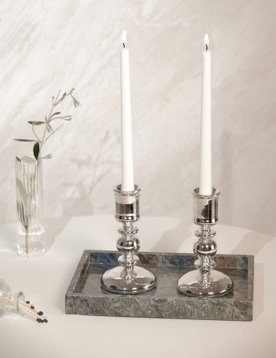 CANDELABRO VENECIA SILVER