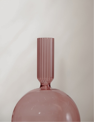 CANDELABRO MENORCA AMBER