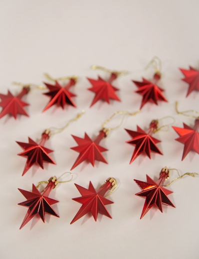 SET DE ADORNOS RED STAR