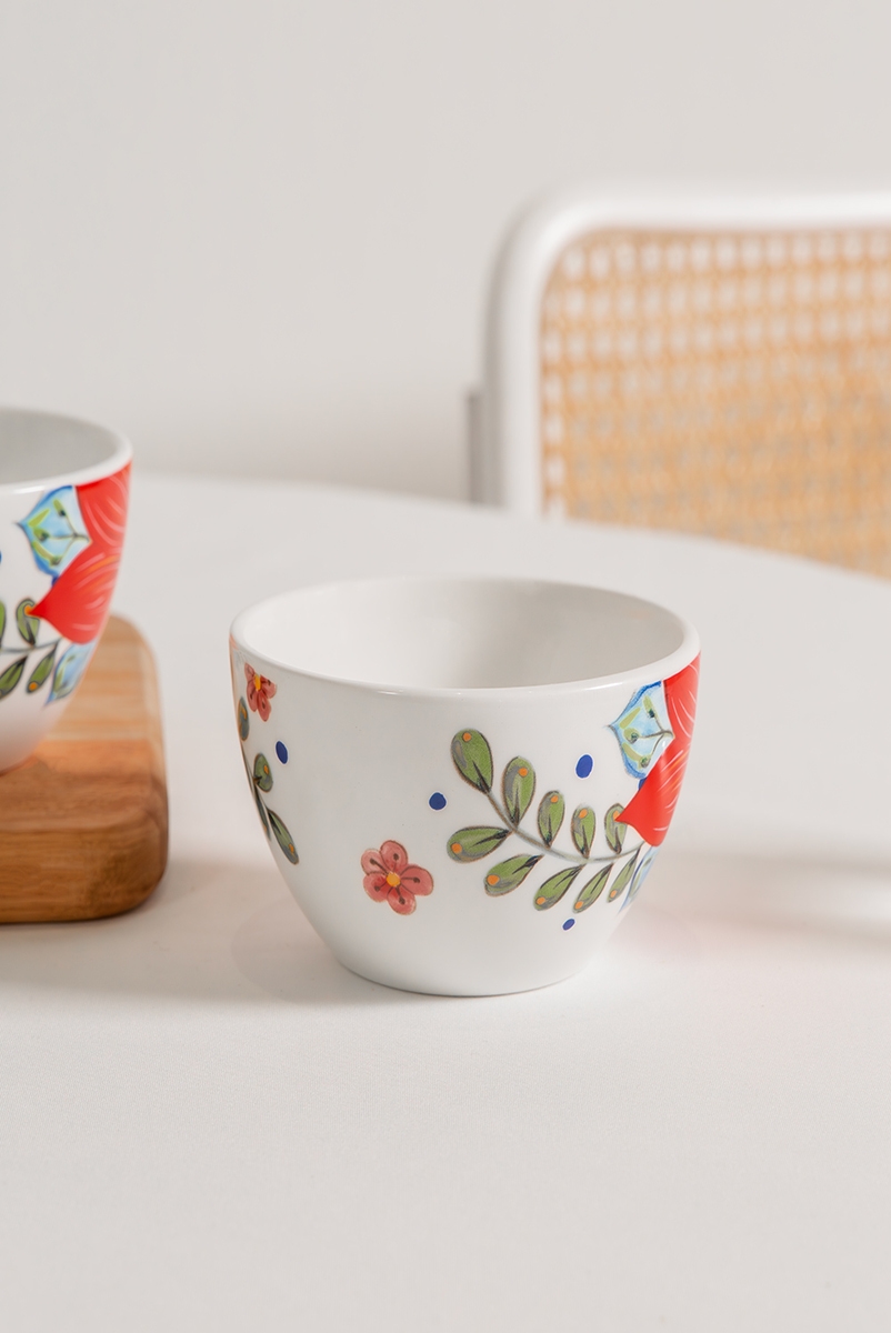 BOWL PRINTS RED