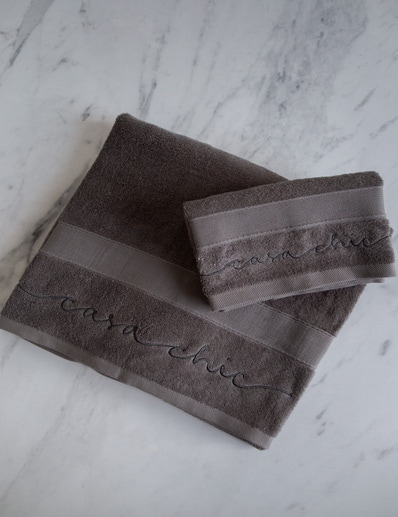 JUEGO DE TOALLAS DARK GREY